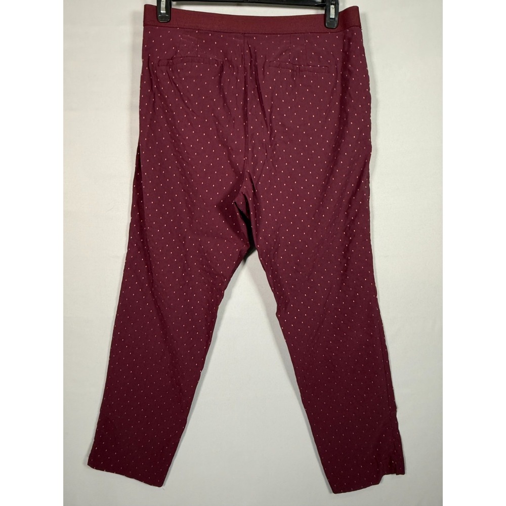Time and‎ Tru Pants Women's 18 36x28" Burgundy w/Pink Stretch Zipper Pockets - Picture 6 of 7
